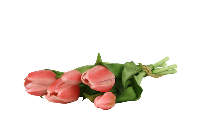 Konstblomma Tulpan Rosa 5-pack